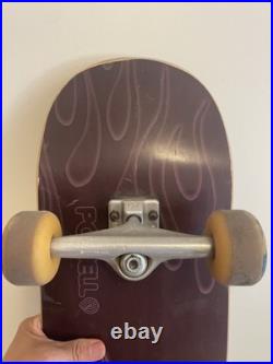 Vintage 2000 Powell Peralta Hot Rod Flames Skateboard Deck 9 x 33.25 Brown/Purp Vintage 2000 Powell Peralta Hot Rod Flames Skateboard Deck 9 x 33.25 Brown/Purp