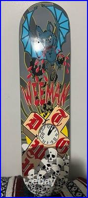 Vintage 2000s Dogtown Skateboards Jason Acuna Wee man Iron Maiden Deck