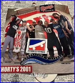 Vintage 2001 Shorty's Bandana Deck plus poster And Stickers