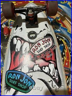 Vintage 2012 Santa Cruz Rob Shark Skateboard Roskopp Complete Cruiser Deck