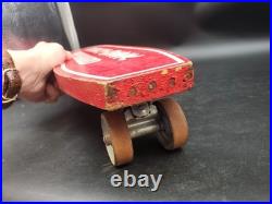 Vintage 60's Rinky-Dink Surf Board with Steel Wheels Skateboard