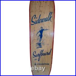 Vintage 60s Sidewalk Surfboard By Champion