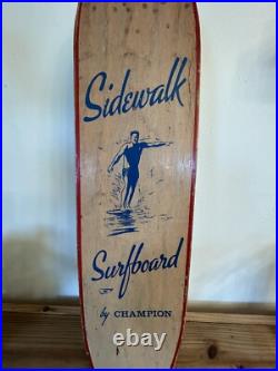 Vintage 60s Sidewalk Surfboard By Champion