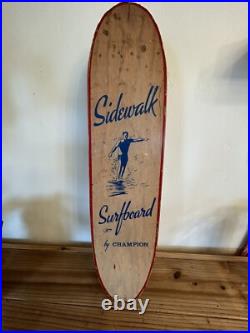 Vintage 60s Sidewalk Surfboard By Champion