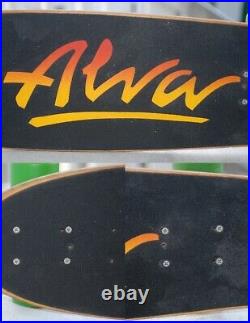 Vintage 70's Alva skateboard, Tracker trucks, Kryp 65's
