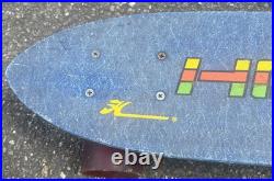 Vintage 70's Hobie Competition Skateboard, Blue Fiberglass Benett Trucks surfing