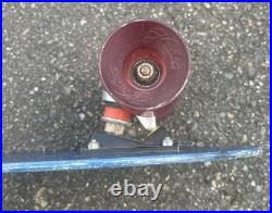 Vintage 70's Hobie Competition Skateboard, Blue Fiberglass Benett Trucks surfing