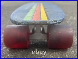 Vintage 70's Hobie Competition Skateboard, Blue Fiberglass Benett Trucks surfing