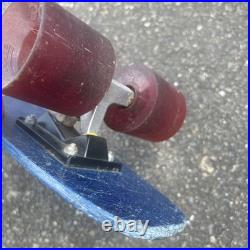Vintage 70's Hobie Competition Skateboard, Blue Fiberglass Benett Trucks surfing