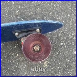 Vintage 70's Hobie Competition Skateboard, Blue Fiberglass Benett Trucks surfing
