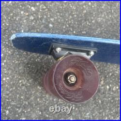 Vintage 70's Hobie Competition Skateboard, Blue Fiberglass Benett Trucks surfing