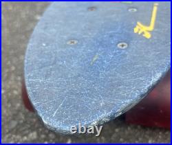 Vintage 70's Hobie Competition Skateboard, Blue Fiberglass Benett Trucks surfing