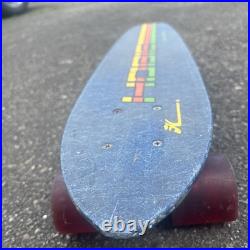 Vintage 70's Hobie Competition Skateboard, Blue Fiberglass Benett Trucks surfing