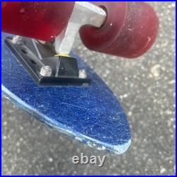Vintage 70's Hobie Competition Skateboard, Blue Fiberglass Benett Trucks surfing