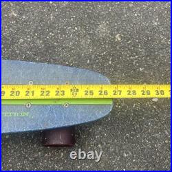 Vintage 70's Hobie Competition Skateboard, Blue Fiberglass Benett Trucks surfing