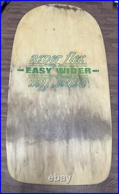 Vintage 70's Never Flex Easy Wider Skateboard 8 Wheeler Skateboard Undrilled