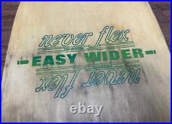 Vintage 70's Never Flex Easy Wider Skateboard 8 Wheeler Skateboard Undrilled