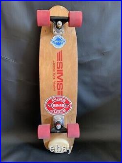 Vintage 70's Sims Lonnie Toft Model Skateboard Deck Original