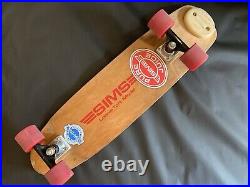 Vintage 70's Sims Lonnie Toft Model Skateboard Deck Original