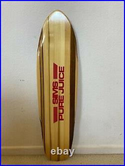 Vintage 70's Sims Pure Juice 27 NOS Taper Kick Skateboard undrilled