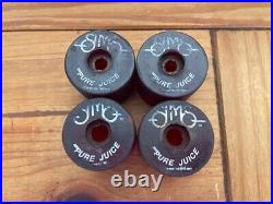 Vintage 70's Sims Pure Juice Competition Skateboard Wheels set of 4