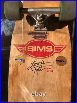 Vintage 70s 80s Sims Lonnie Toft Skateboard Dogtown Tracker Trucks Bones Skate