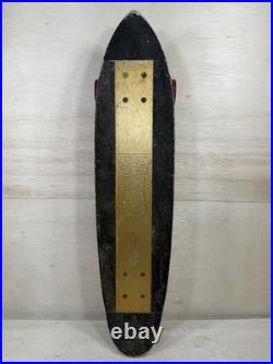 Vintage 70s Banzai Gold Aluminum Skateboard Rare