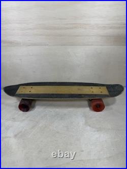 Vintage 70s Banzai Gold Aluminum Skateboard Rare