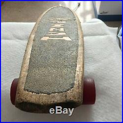 Vintage 70s Banzai Wood Skateboard Old SIMS SNAKE Red Wheels Santa Cruz Dogtown