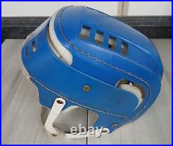 Vintage 70s Cooper SK100 Hockey Hurling Skateboard Helmet RARE BLUE Skateboarder