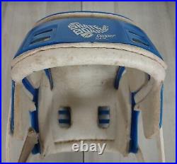Vintage 70s Cooper SK100 Hockey Hurling Skateboard Helmet RARE BLUE Skateboarder