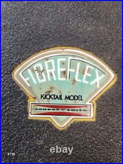 Vintage 70s Fibreflex Kicktail Model By G & S. Lotus Trucks Kryptonics wheels