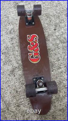 Vintage 70s G&S FibreFlex Kicktail Skateboard With Bennett Trucks & Sims Wheels