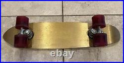 Vintage 70s Gold Banzai Aluminum Skateboard Xcaliber Trucks Very Rare Dog Town