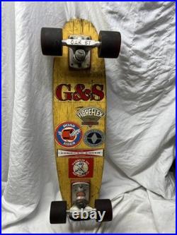 Vintage 70s Gordon and Smith G&S Fiberflex Skateboard Oak St Trucks Road Rider 4