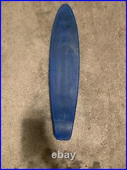 Vintage 70s Nash Electric Blue Sidewalk Surfer Skateboard