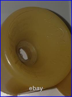 Vintage 70s SIMS Flat Back MINI COMP Skateboard Wheels Dogtown Alva G&S CREAM