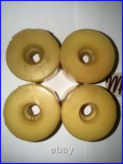 Vintage 70s SIMS Flat Back MINI COMP Skateboard Wheels Dogtown Alva G&S CREAM