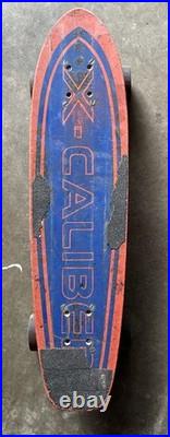 Vintage 70s Skateboard X-caliber complete Bennett Pro Trucks Road Rider 4 wheels