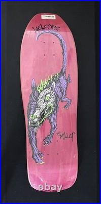Vintage 80's CHRIS MILLER Beast WELCOME Skateboard Deck Schmitt Stix Re-issue