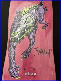 Vintage 80's CHRIS MILLER Beast WELCOME Skateboard Deck Schmitt Stix Re-issue