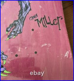 Vintage 80's CHRIS MILLER Beast WELCOME Skateboard Deck Schmitt Stix Re-issue