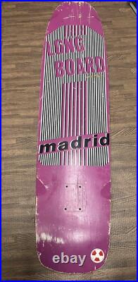 Vintage 80's Madrid Concave Long Board Skateboard Deck Original