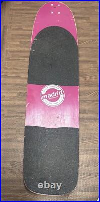 Vintage 80's Madrid Concave Long Board Skateboard Deck Original