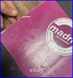 Vintage 80's Madrid Concave Long Board Skateboard Deck Original