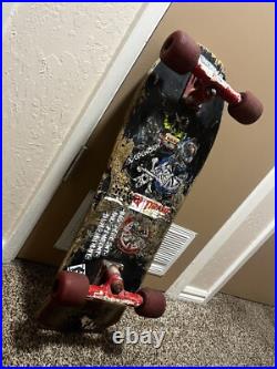 Vintage 80's Rob Roskopp Santa Cruz Skateboard Complete Gull Wing Super Pro