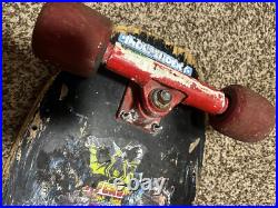Vintage 80's Rob Roskopp Santa Cruz Skateboard Complete Gull Wing Super Pro
