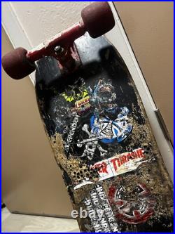 Vintage 80's Rob Roskopp Santa Cruz Skateboard Complete Gull Wing Super Pro