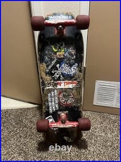 Vintage 80's Rob Roskopp Santa Cruz Skateboard Complete Gull Wing Super Pro