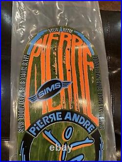 Vintage 80's Sims Pierre Andre Skateboard Deck OG Original NOS Green Stain